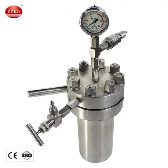 Bình phản ứng mini chất liệu thép không gỉ dành cho phòng thí nghiệm có áp suất cao và chức năng khuấy trộn hiệu quả