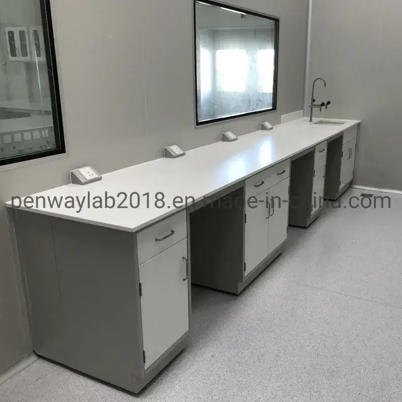 Bàn làm việc phòng thí nghiệm được làm bằng vật liệu gốm nhựa epoxy phenolic chất lượng hình ảnh 14-description