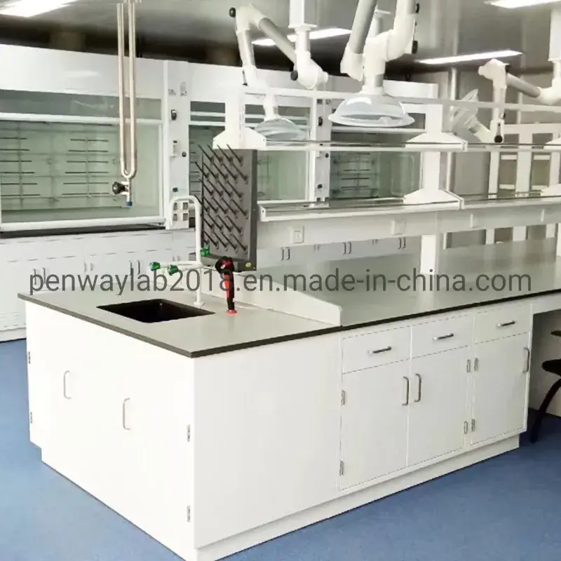 Bàn làm việc phòng thí nghiệm được làm bằng vật liệu gốm nhựa epoxy phenolic chất lượng