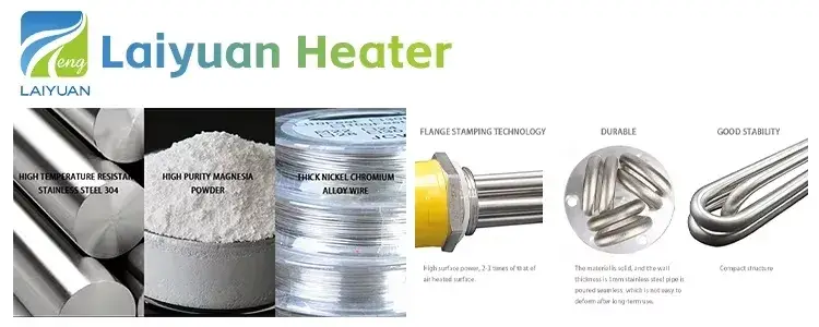 Bộ gia nhiệt điện trở dạng phẳng Laiyuan 220V 1500W 3u cho việc đun nước chìm hình ảnh 14-description