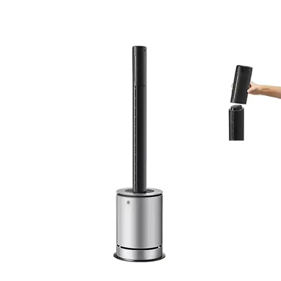Quạt đứng không cánh OEM ODM với điều khiển thông minh Tuya và đèn ngủ, tích hợp máy lọc không khí