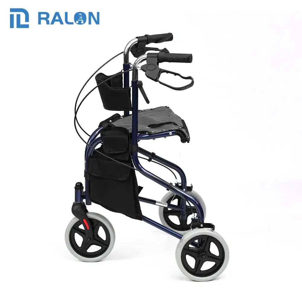 Xe lăn nhôm nhẹ hỗ trợ vận chuyển cho người cao tuổi và người lớn khi điều trị vật lý