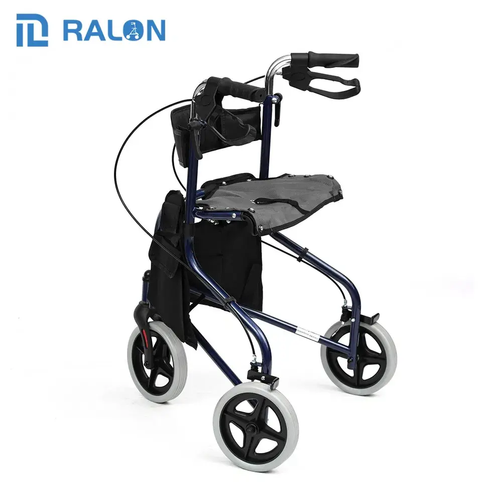 Xe lăn nhôm nhẹ hỗ trợ vận chuyển cho người cao tuổi và người lớn khi điều trị vật lý