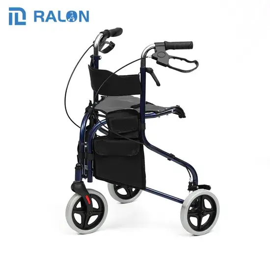 Xe lăn nhôm nhẹ hỗ trợ vận chuyển cho người cao tuổi và người lớn khi điều trị vật lý