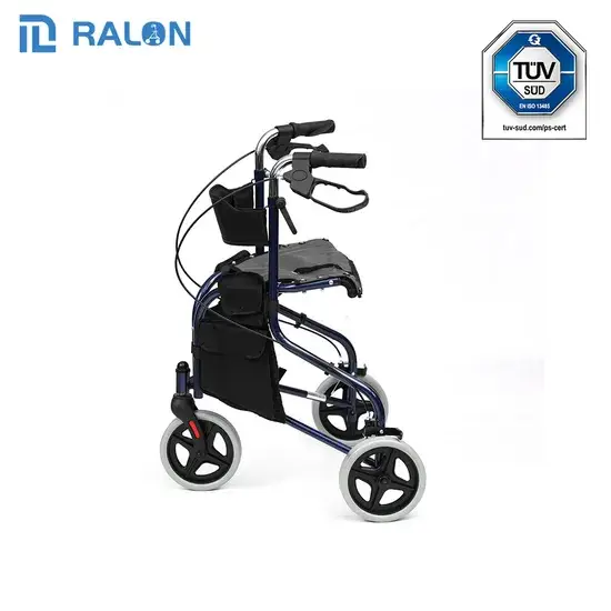 Xe lăn nhôm nhẹ hỗ trợ vận chuyển cho người cao tuổi và người lớn khi điều trị vật lý