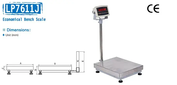 Bảng cân LED di động Locosc LP7611J - Sức chứa 500kg và 600kg, thiết kế tiện lợi hình ảnh 12-description