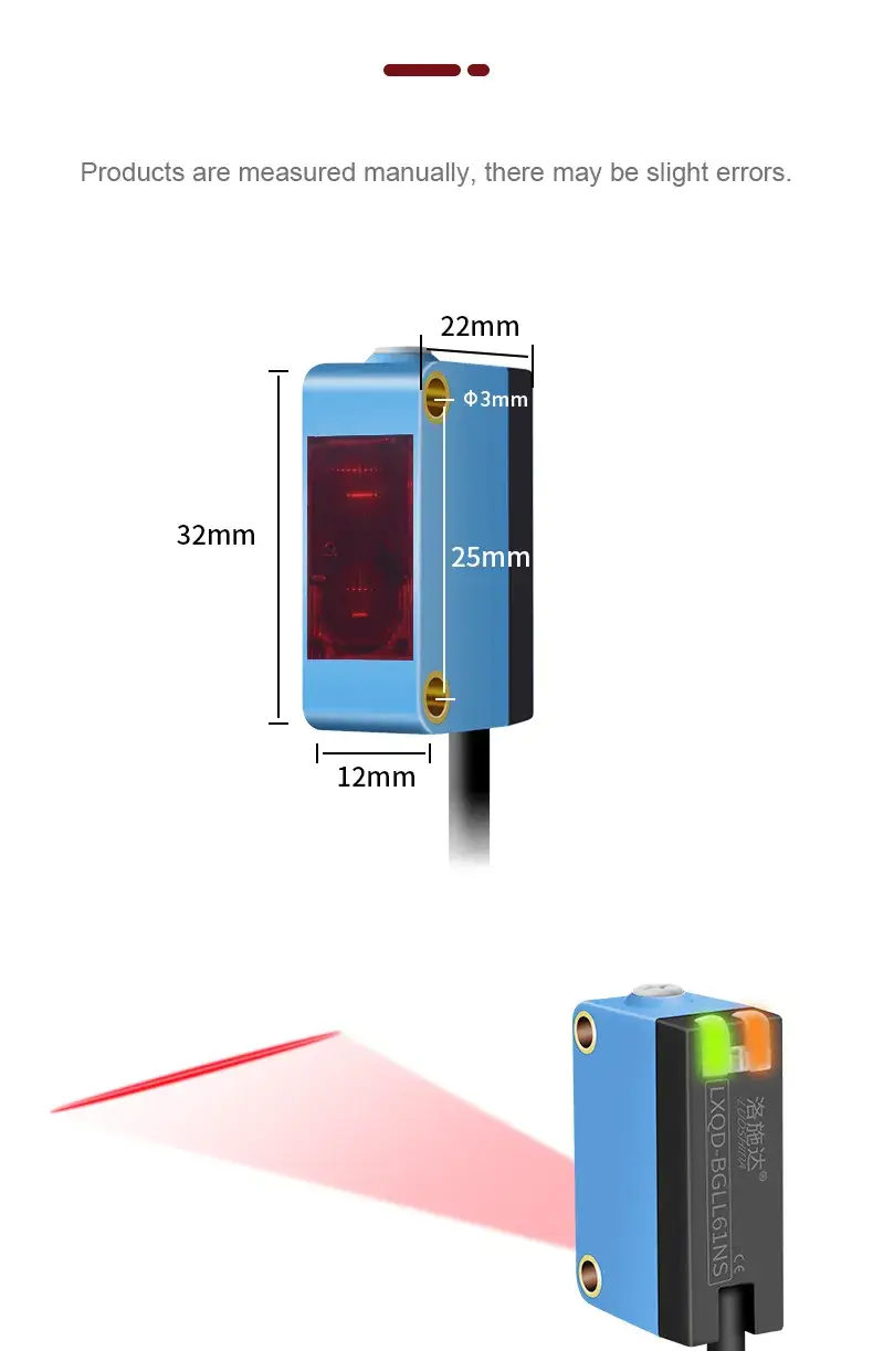 Cảm biến laser tiệm cận điều chỉnh khoảng cách Loushida NPN PNP mới nhất hình ảnh 21-description