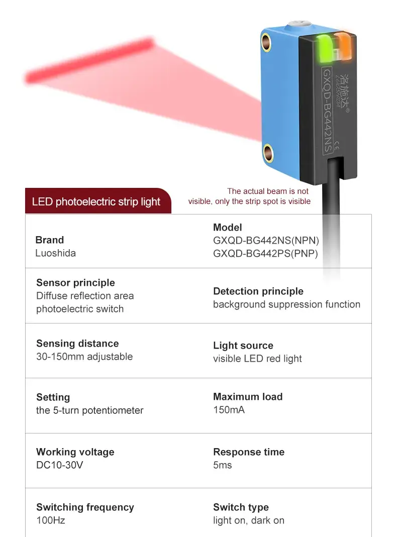 Cảm biến laser tiệm cận điều chỉnh khoảng cách Loushida NPN PNP mới nhất hình ảnh 23-description