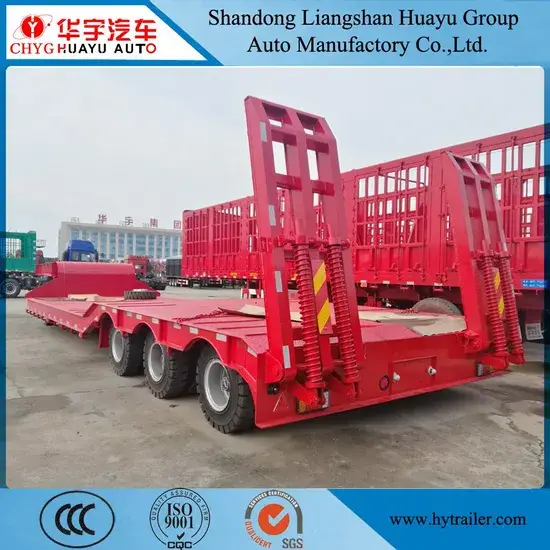 Xe tải trọng nặng sử dụng rơ moóc có chiều cao thấp