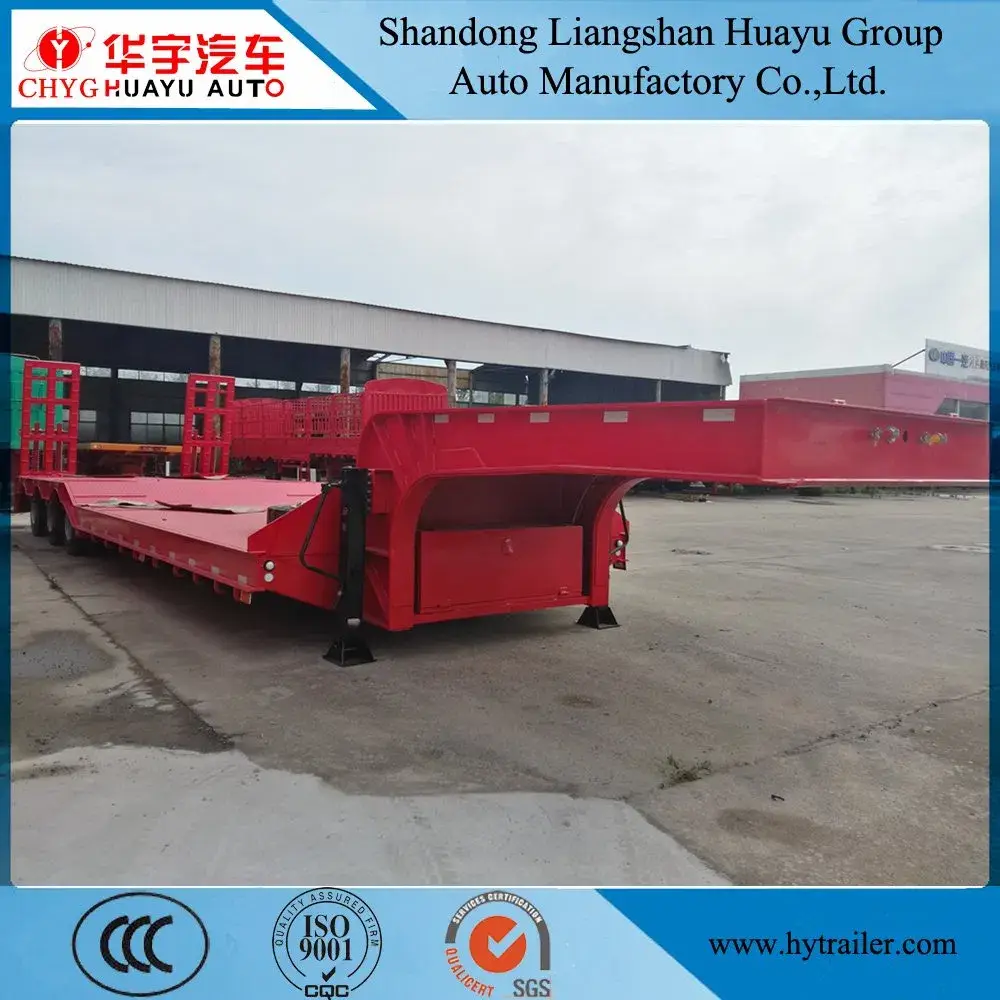 Xe tải trọng nặng sử dụng rơ moóc có chiều cao thấp