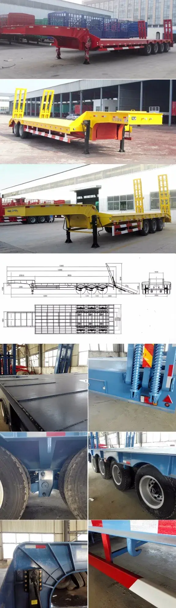 Xe tải trọng nặng sử dụng rơ moóc có chiều cao thấp hình ảnh 12-description