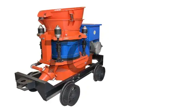 Máy phun bê tông khô gắn trên xe tải: thiết bị an toàn cho việc phun bê tông trên sườn hầm với áp lực thấp