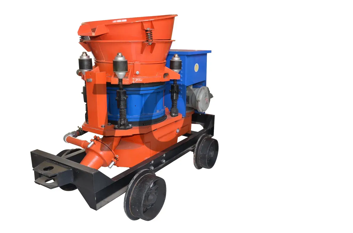 Máy phun bê tông khô gắn trên xe tải: thiết bị an toàn cho việc phun bê tông trên sườn hầm với áp lực thấp