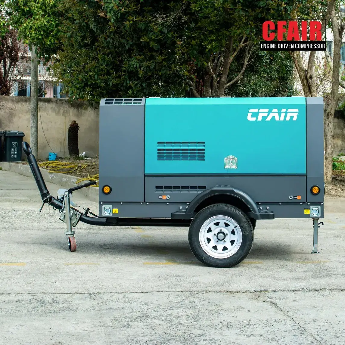 Máy nén vít Cfair cho động cơ diesel - Sản phẩm xuất khẩu chất lượng, áp suất 7bar