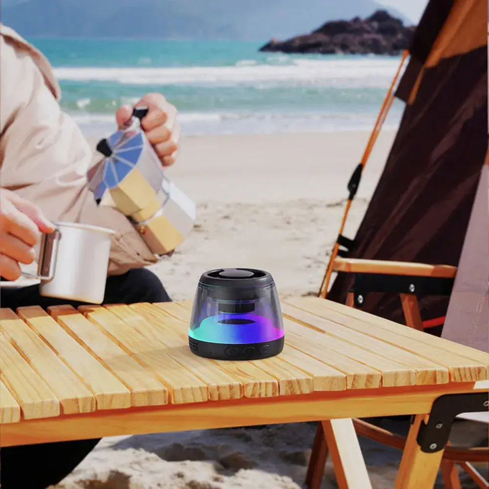 Loa Bluetooth mini M2 có đèn RGB và nam châm, thiết bị âm thanh không dây hỗ trợ giá đỡ điện thoại hình ảnh 19-description