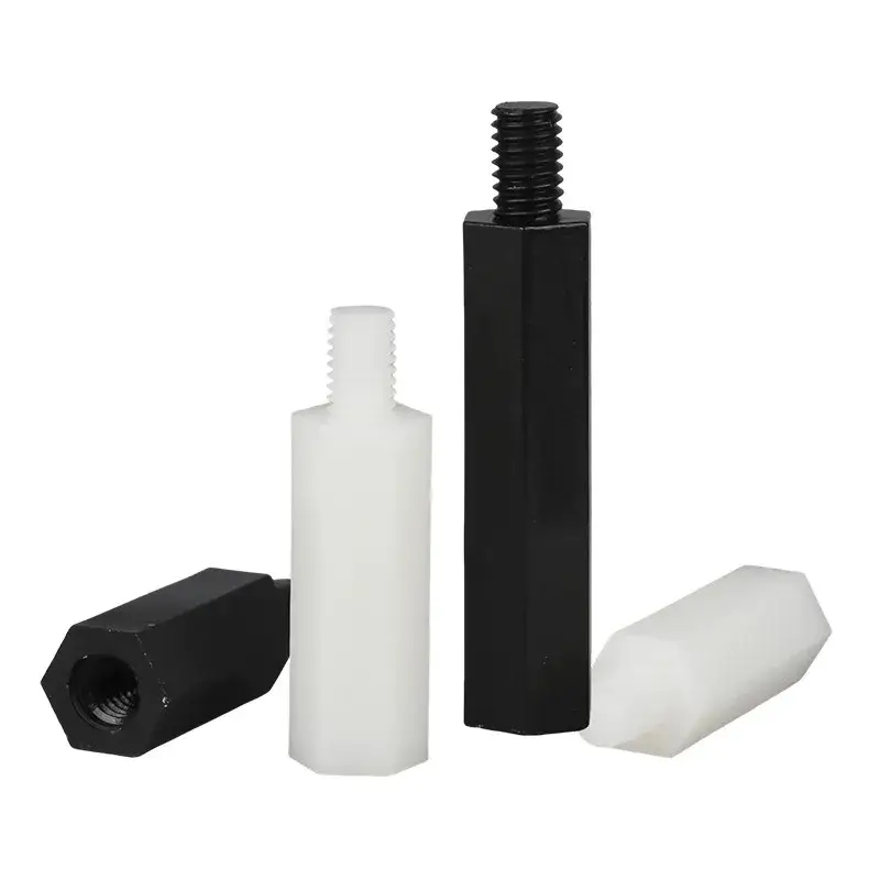 M3 Nam Chống Đỡ Cột Hex Nylon 10+6mm dành cho PCB Bo Mạch, Cố Định Khoảng Cách Nhựa Vít