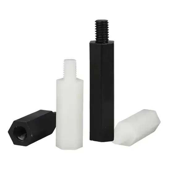 M3 Nam Chống Đỡ Cột Hex Nylon 10+6mm dành cho PCB Bo Mạch, Cố Định Khoảng Cách Nhựa Vít