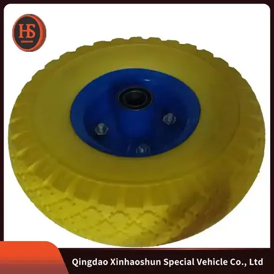 10 Inch 3.00-4 Bánh xe bán hơi phẳng 260X85mm, Sản xuất tại Trung Quốc, Bánh xe PU Foam không cần bơm