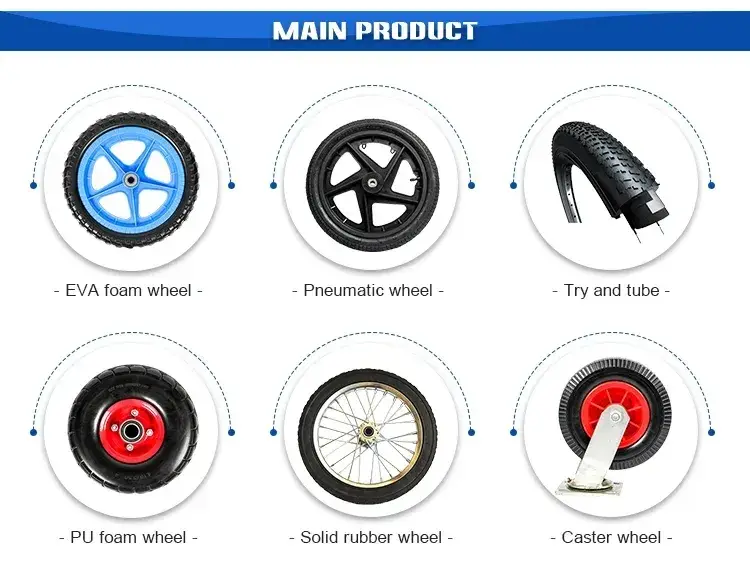 10 Inch 3.00-4 Bánh xe bán hơi phẳng 260X85mm, Sản xuất tại Trung Quốc, Bánh xe PU Foam không cần bơm hình ảnh 16-description