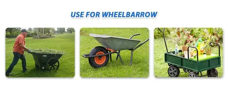 10 Inch 3.00-4 Bánh xe bán hơi phẳng 260X85mm, Sản xuất tại Trung Quốc, Bánh xe PU Foam không cần bơm hình ảnh 21-description