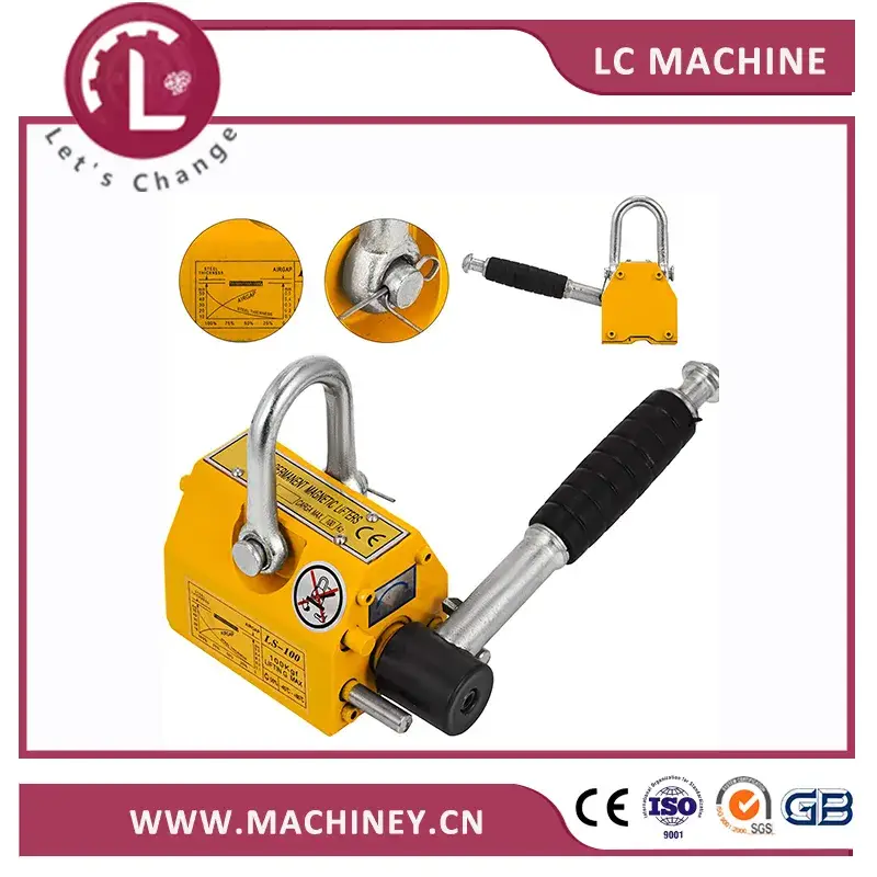 Bộ nam châm neodymium nâng hạ kim loại từ 220 Lb và cửa hàng cần cẩu 100 Kg
