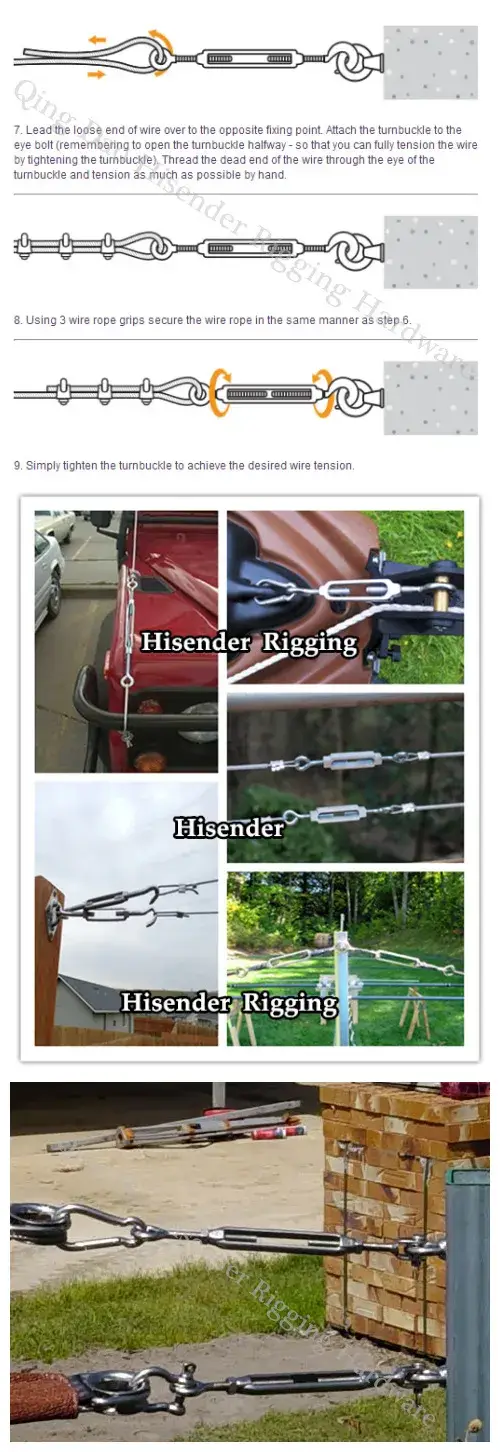 Phụ kiện hàng hải: Bộ căng dây kiểu châu Âu mở dây buộc thép không gỉ Steel316 M12 hình ảnh 22-description