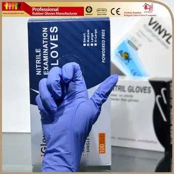 Găng tay nitrile y tế CE không có bột, đảm bảo an toàn và hygienic