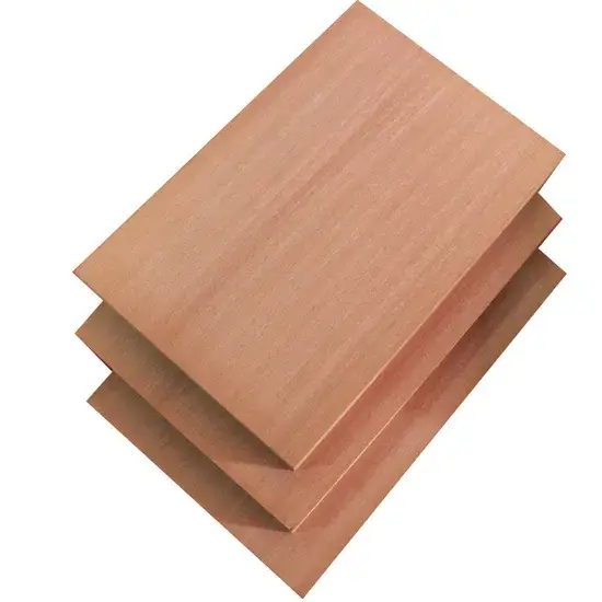 Ván ép MDF sợi trung bình với bề mặt melamine và UV, phù hợp cho trang trí nội thất