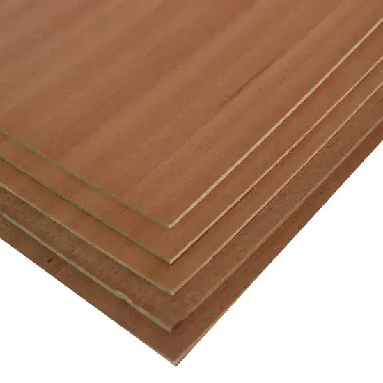 Ván ép MDF sợi trung bình với bề mặt melamine và UV, phù hợp cho trang trí nội thất