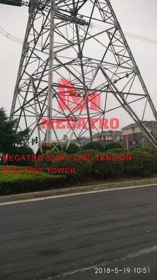 Cột thép truyền tải điện 500kv 5c5-Sj1 Megatro đôi mạch