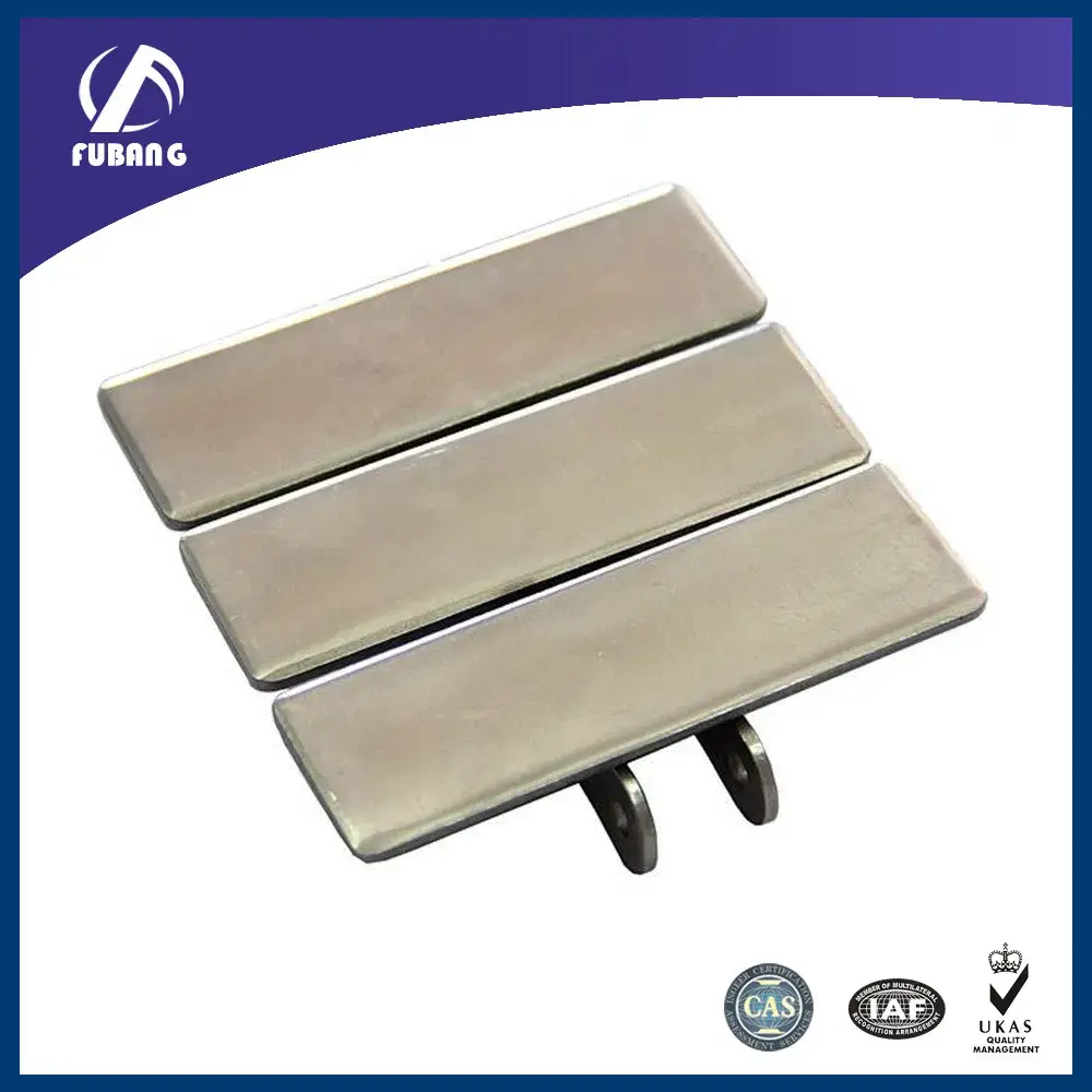 Chuỗi phẳng kim loại 38.1mm - Sản xuất từ thép không gỉ, với đỉnh phẳng