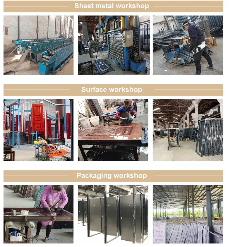 Cửa trượt bảo mật sử dụng kính kim loại cho sân thượng từ vật liệu thép và gỗ hình ảnh 14-description