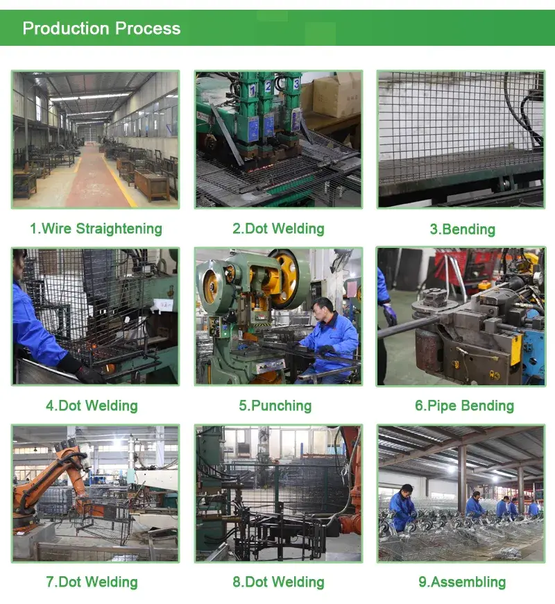 Xe đẩy hàng công nghiệp bằng chất liệu kim loại sắt hình ảnh 11-description