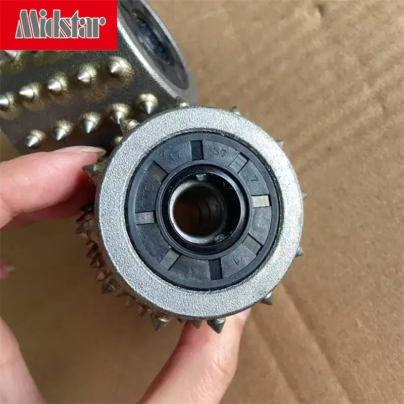 Bánh mài đánh bóng bề mặt nhãn lồng cho bê tông - Máy mài Diamond Bush Hammer Midstar 60teeth hình ảnh 14-description