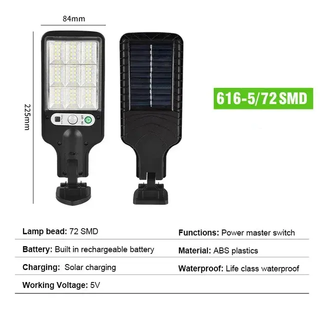 Đèn LED năng lượng mặt trời cảm ứng cơ thể người mini dành cho không gian ngoài trời, phục vụ chiếu sáng gia đình và đường điều khiển từ xa hình ảnh 16-description