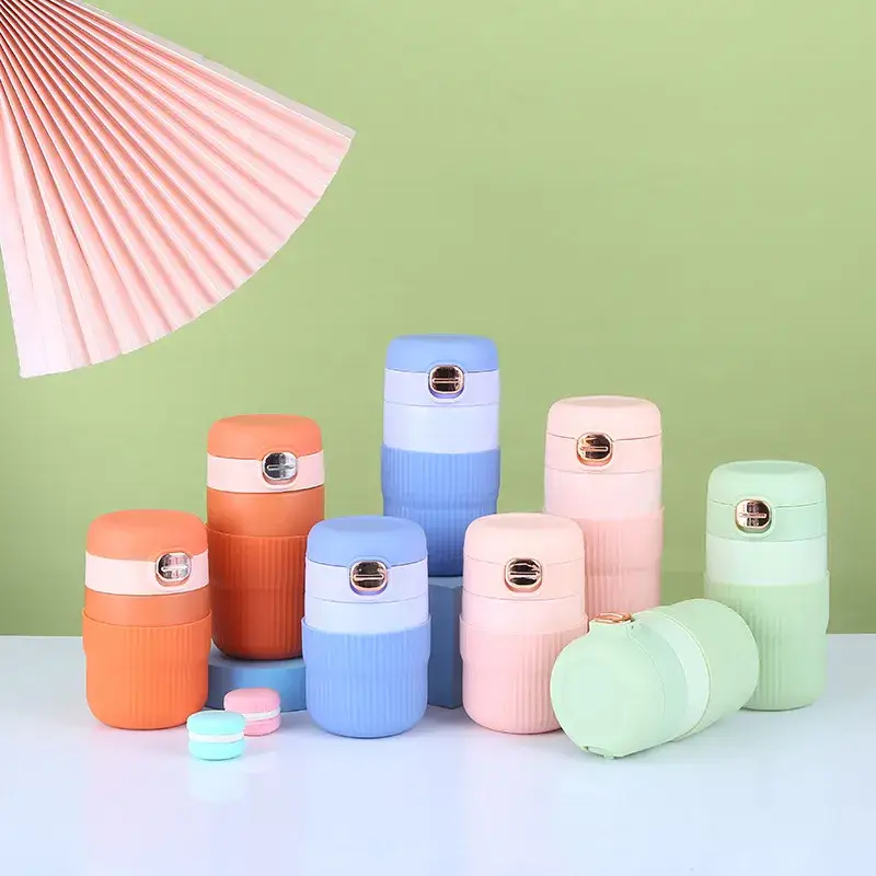 Cốc cách nhiệt nhỏ gọn 316 màu sắc đơn dễ dàng mang theo