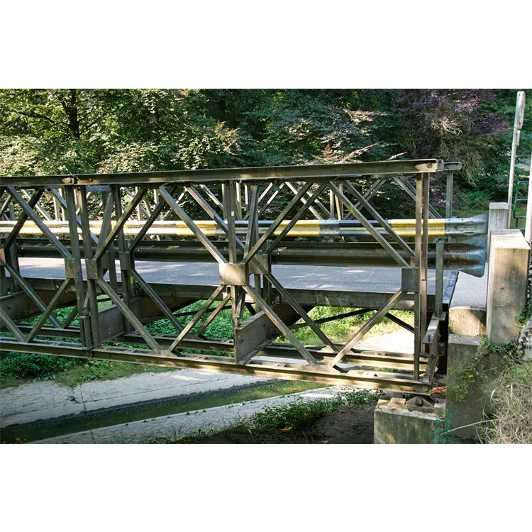 Thiết kế cầu di động Bailey với vật liệu thép chất lượng cao