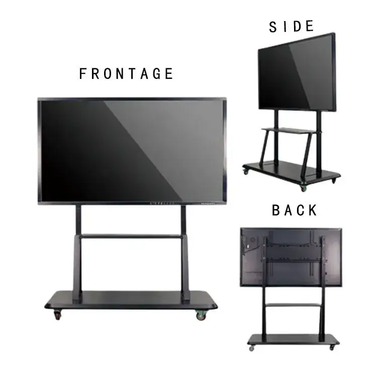 Thiết bị di động điều chỉnh chiều cao cho TV kích thước 32-65 inch với xe đẩy TV chịu tải 1500
