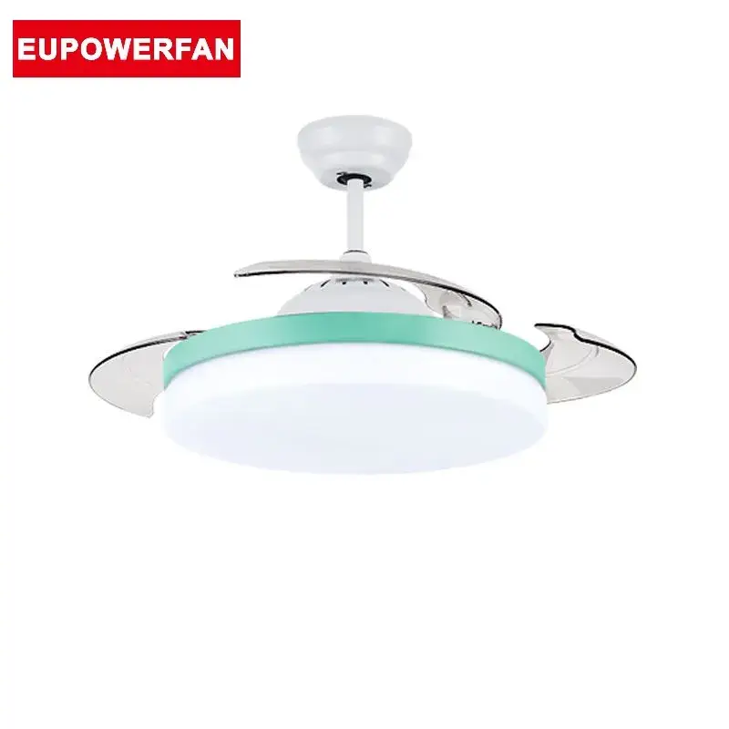 Quạt trần đèn LED phòng ngủ trong nhà tạo điểm nhấn hiện đại, đẳng cấp, kích thước 42 inch