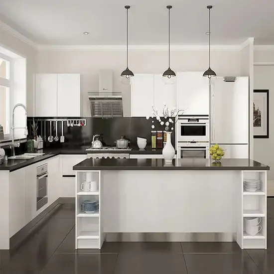Tủ bếp MDF hiện đại với thiết kế nội thất cao cấp tùy chỉnh màu sắc