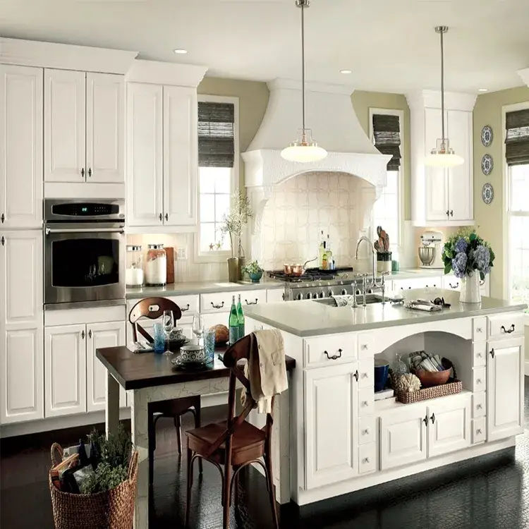 Tủ bếp MDF hiện đại với thiết kế nội thất cao cấp tùy chỉnh màu sắc