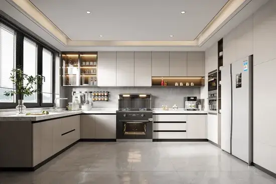 Thiết kế tủ bếp hiện đại cho dự án cải tạo nhà với phần đề xuất mới