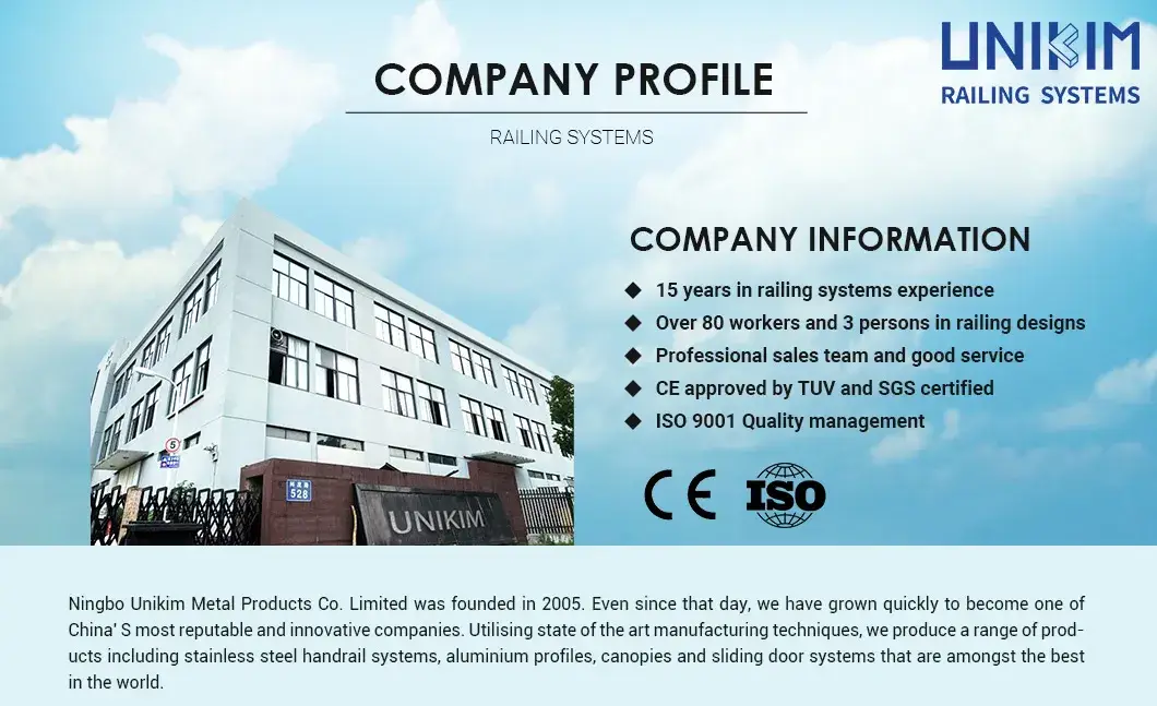 Cầu thang tay vịn từ Unikim/OEM Ningbo: Sự lựa chọn hiện đại cho lan can ban công bằng chất liệu thép không gỉ hình ảnh 16-description