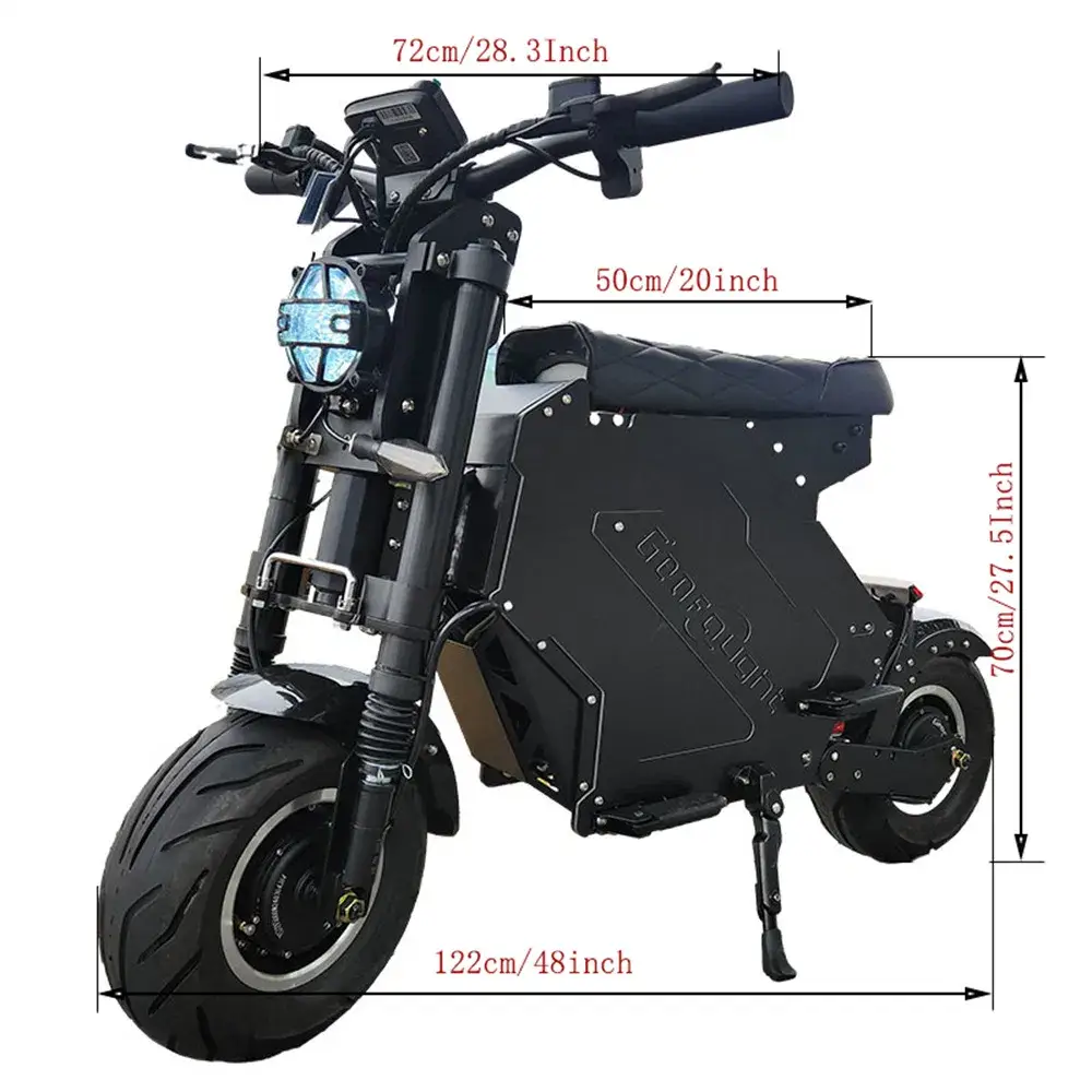 Molo 5 Xe điện hai động cơ cho người lớn - Pin lithium 30ah tháo rời, Tốc độ tối đa 75-85kmh hình ảnh 21-description