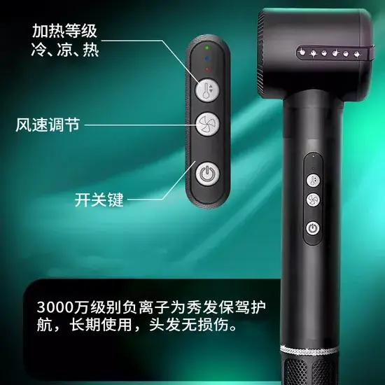 Máy sấy tóc với công nghệ ion âm và UV, tốc độ cao và nhiều chức năng
