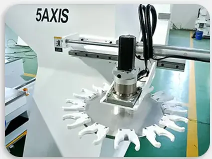 Máy Khắc Gỗ Đa Chức Năng Với Động Cơ Gear PLC và Công Nghệ 3D Mới - Máy Router Gỗ CNC 5 Trục hình ảnh 21-description