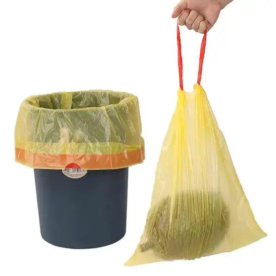 Bao rác đựng 5 gallon nhựa dây kéo, phù hợp sử dụng trong bếp