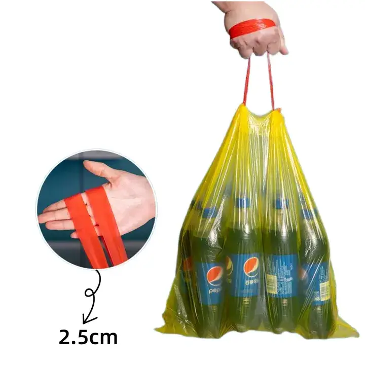 Bao rác đựng 5 gallon nhựa dây kéo, phù hợp sử dụng trong bếp
