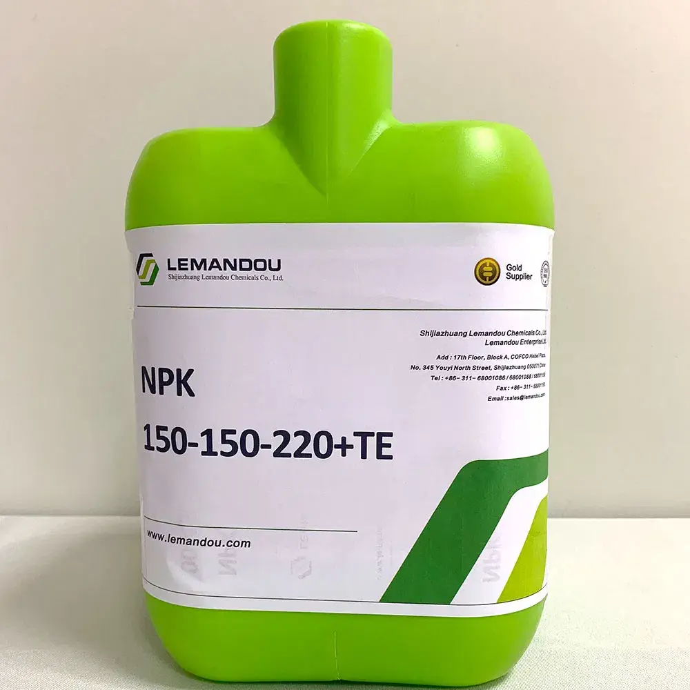 Phân bón NPK lỏng hữu cơ và vô cơ dạng huyền phù, chứa Te, phục vụ cho diện tích 60ha
