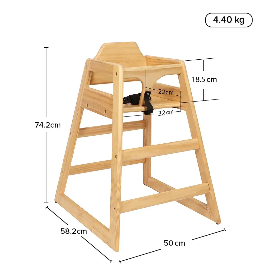 Ghế ăn cho trẻ em với thiết kế hiện đại và màu sắc tự nhiên từ chất liệu gỗ chắc chắn hình ảnh 17-description